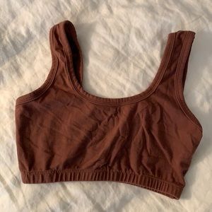 ARQ wide-strap bra in spice